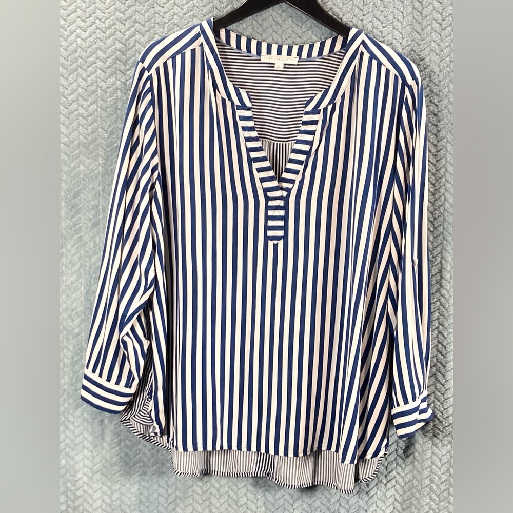 Chic Striped Women's Blouse